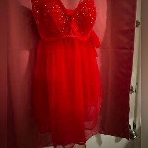 Victoria Secret Red Sheet Nightie